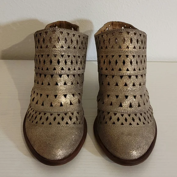 Steve Madden Harmony Gold Mules SZ 10 - Picture 3 of 10